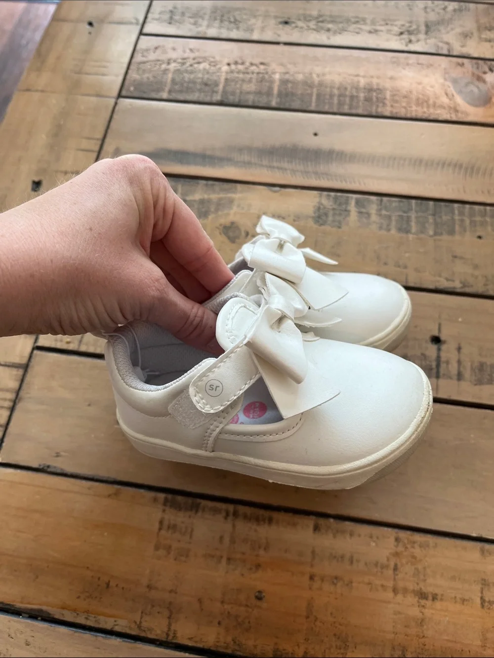 Size 6 White Toddler Girl Sneakers Bundle